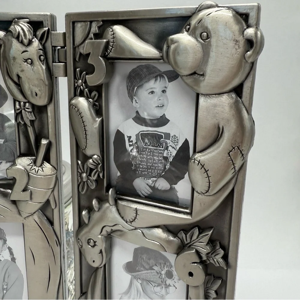 Royal Limited Silver Photo Frame Child Ages 1-9 Vintage NIB NEW